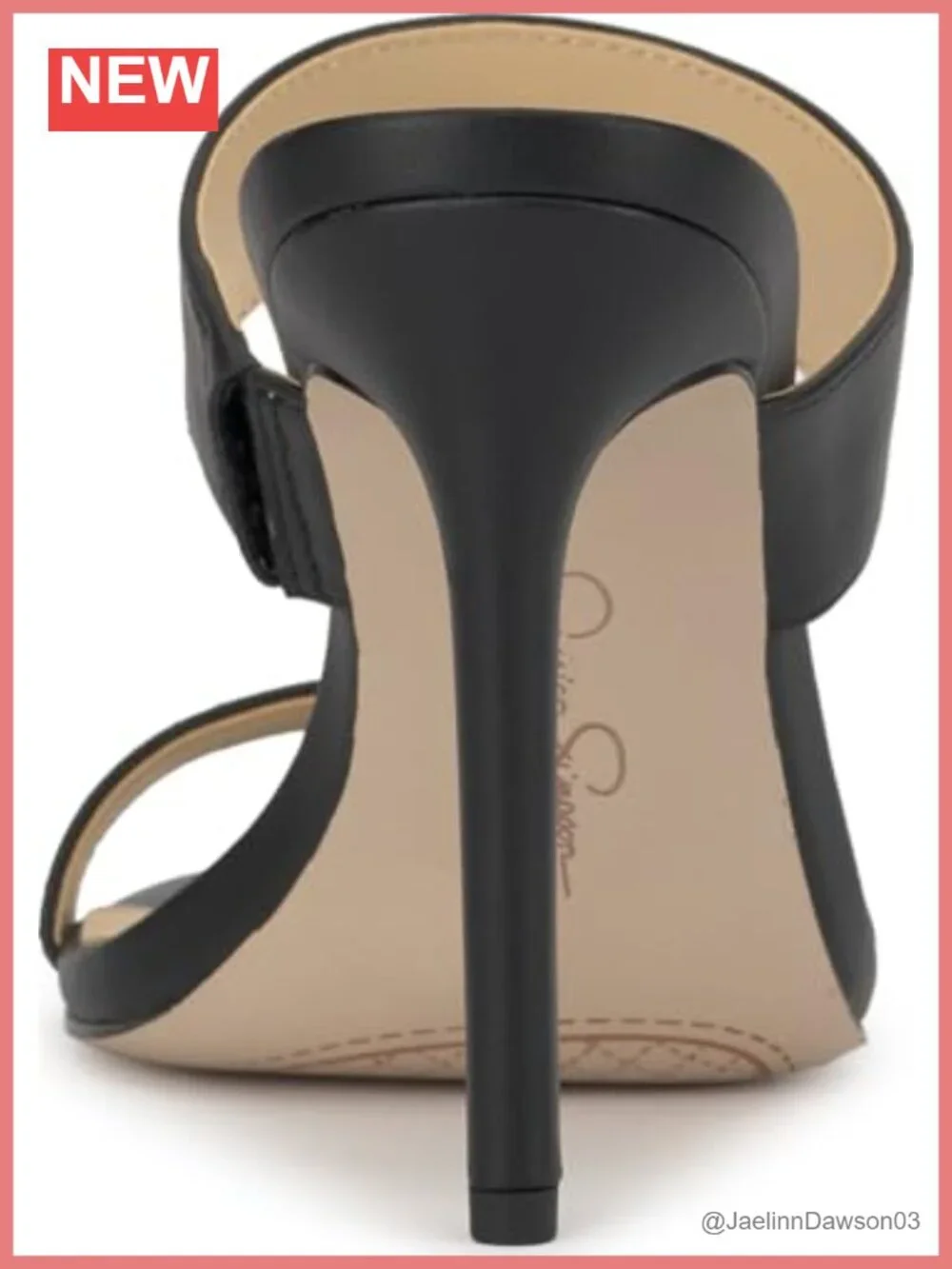 Faux Leather Stiletto Heel Sandals Ankle Strap Open Toe 3.9